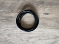 Black Silicone Jelly Bracelet Stack