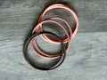 Peach Caramel Latte Silicone Jelly Bracelet Stack