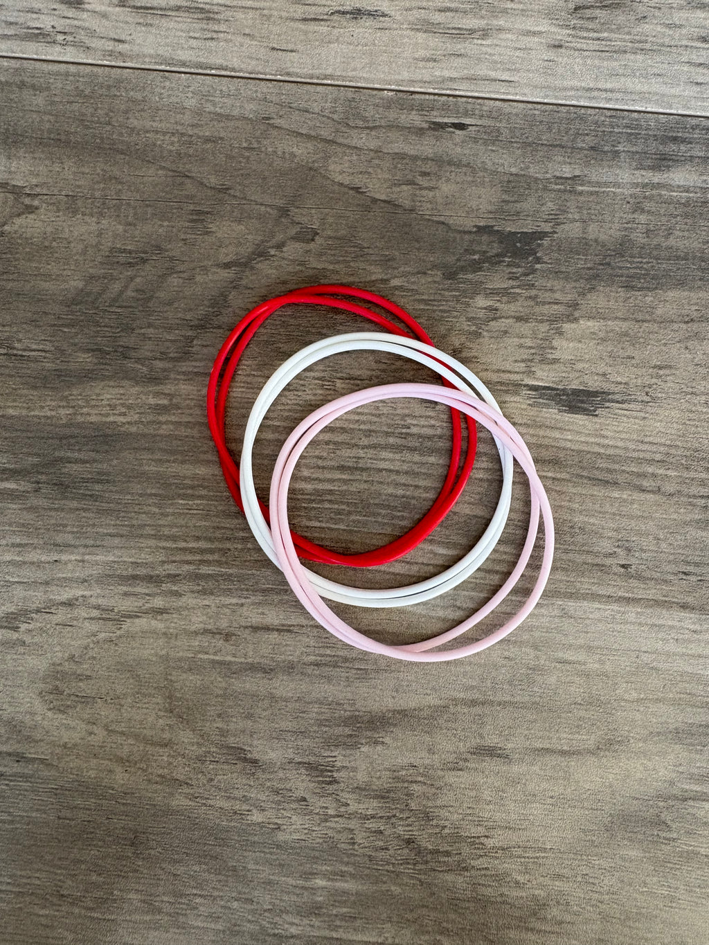Cherry Pop Silicone Jelly Bracelet Stack