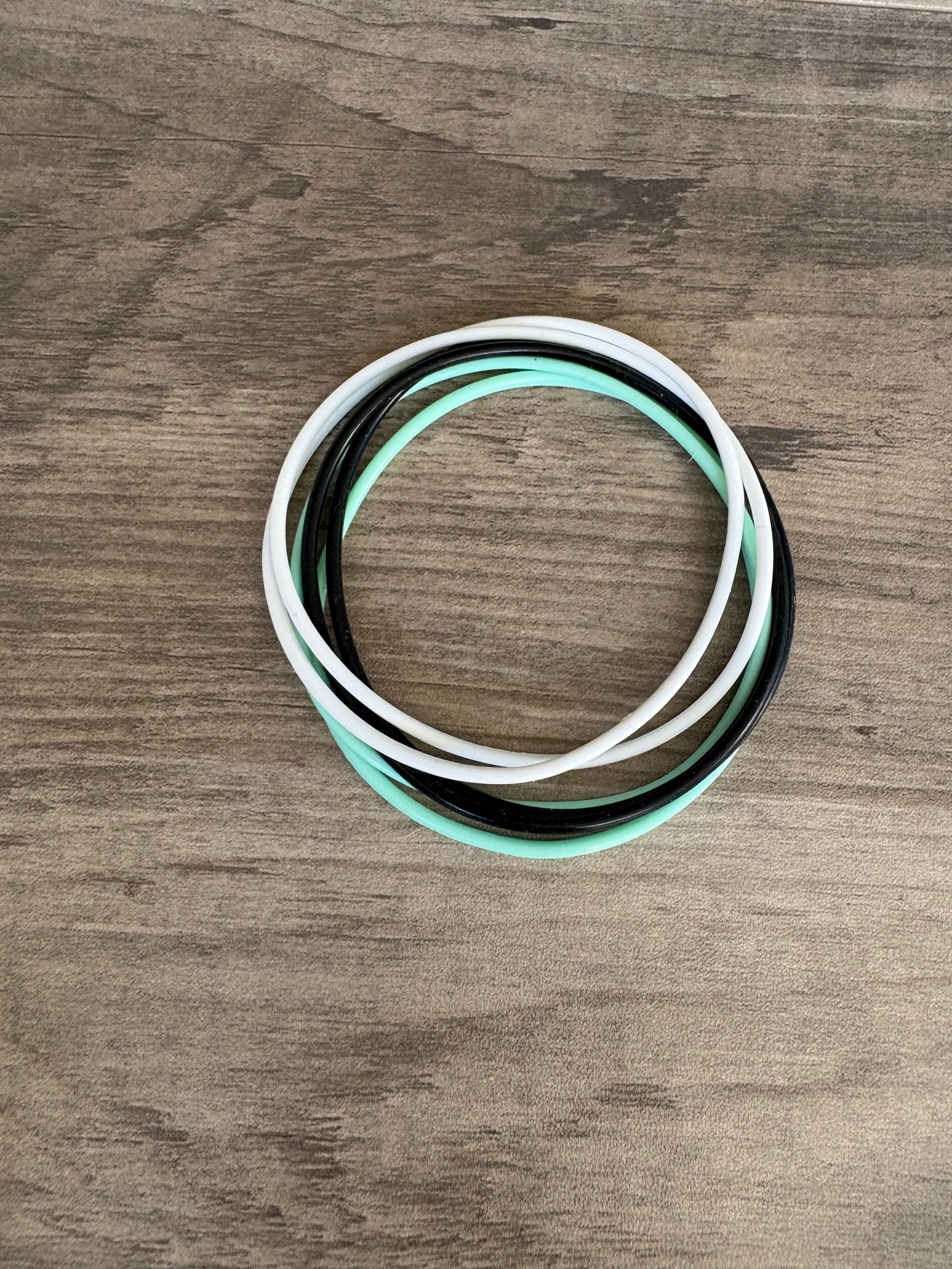 Mint Condition Silicone Jelly Bracelet Stack