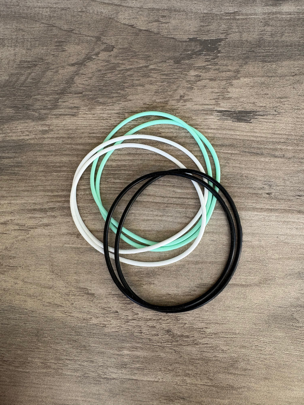 Mint Condition Silicone Jelly Bracelet Stack