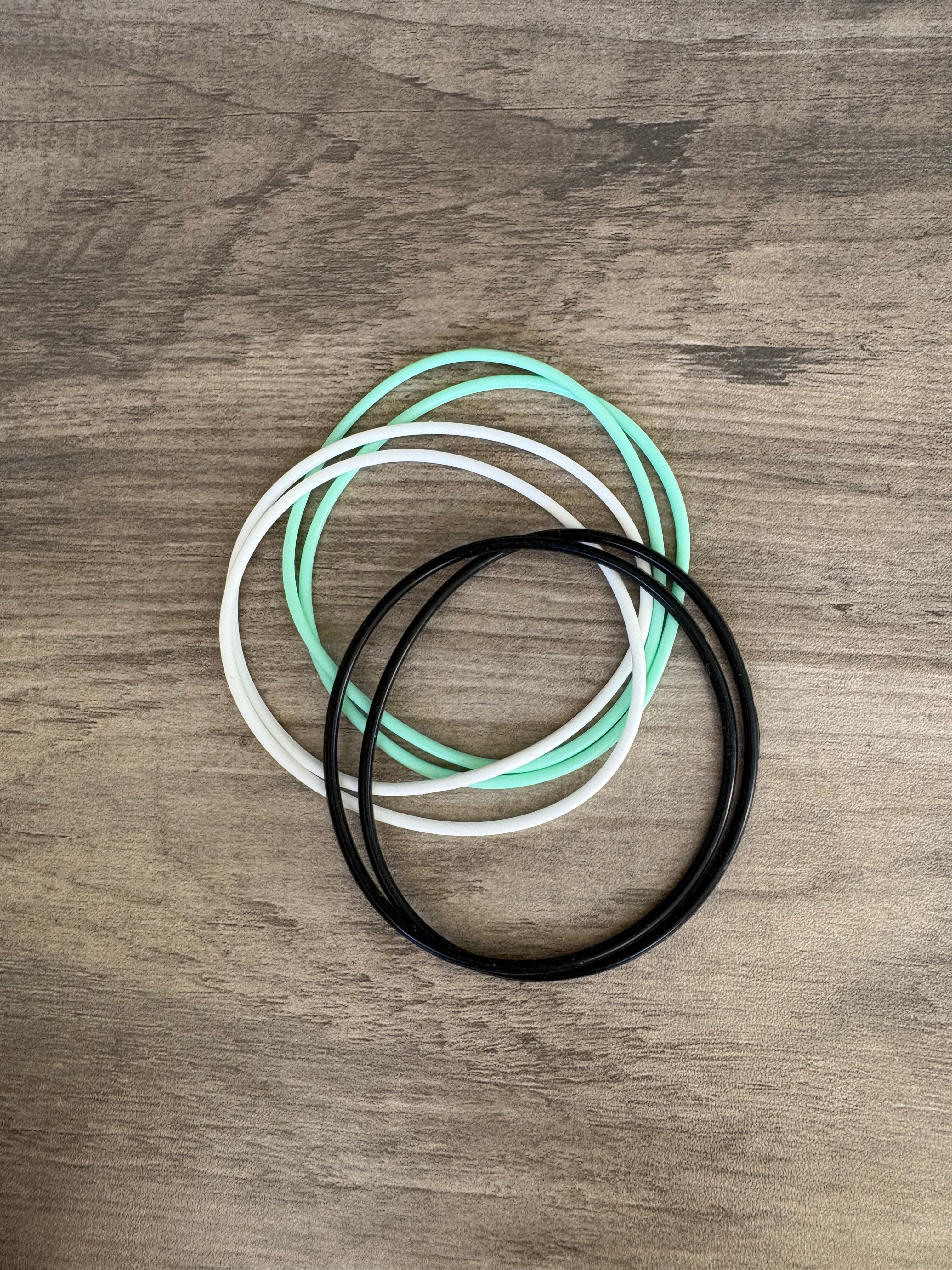 Mint Condition Silicone Jelly Bracelet Stack