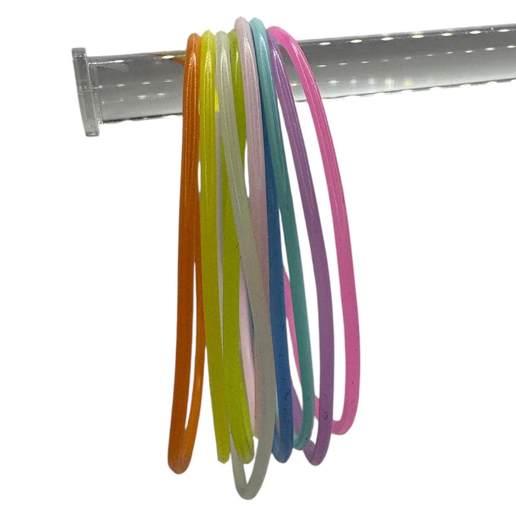 Glow in the Dark Silicone Jelly Bracelet Stack